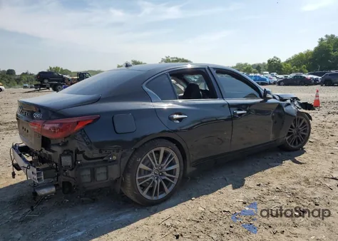2021 Infiniti Q50 Red Sport 400 из США, поврежденный, VIN JN1FV7DP8MM850603